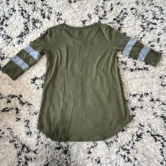 Rebellious One “I Woke Up Like This” Elbow Length Baseball Tee - Picture 3 of 8